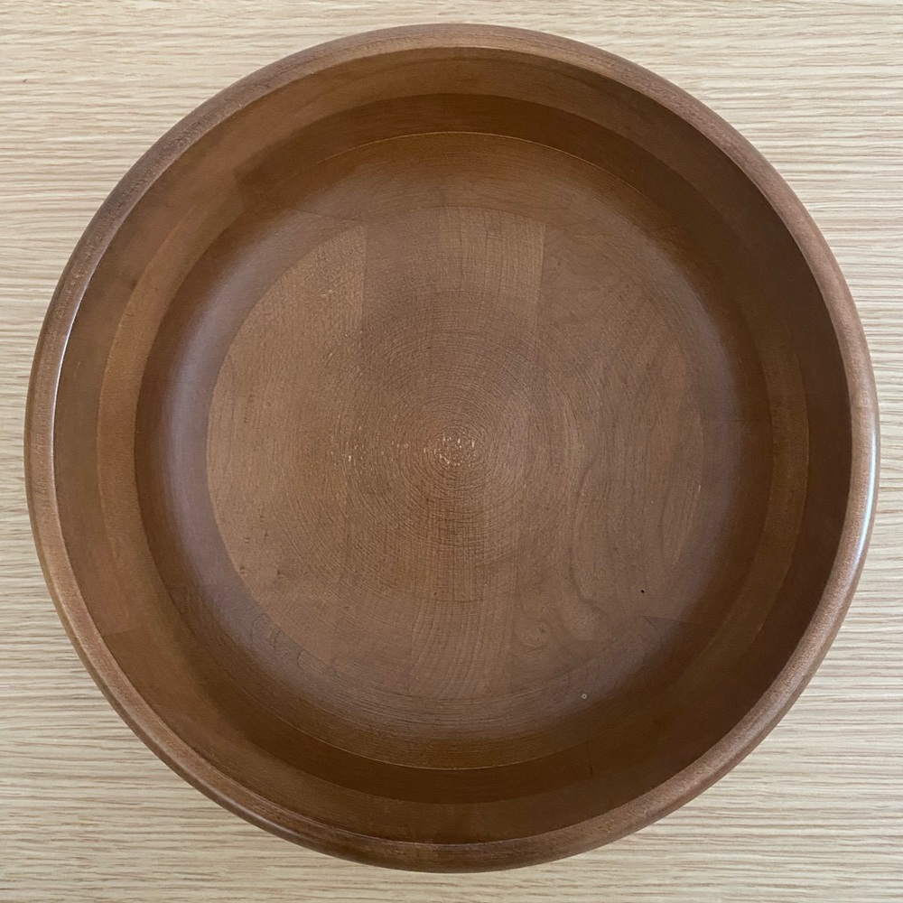 Vintage Baribocraft Canadian Maple Wood Salad Bowl with 5 Bowls - Picture 3 of 16